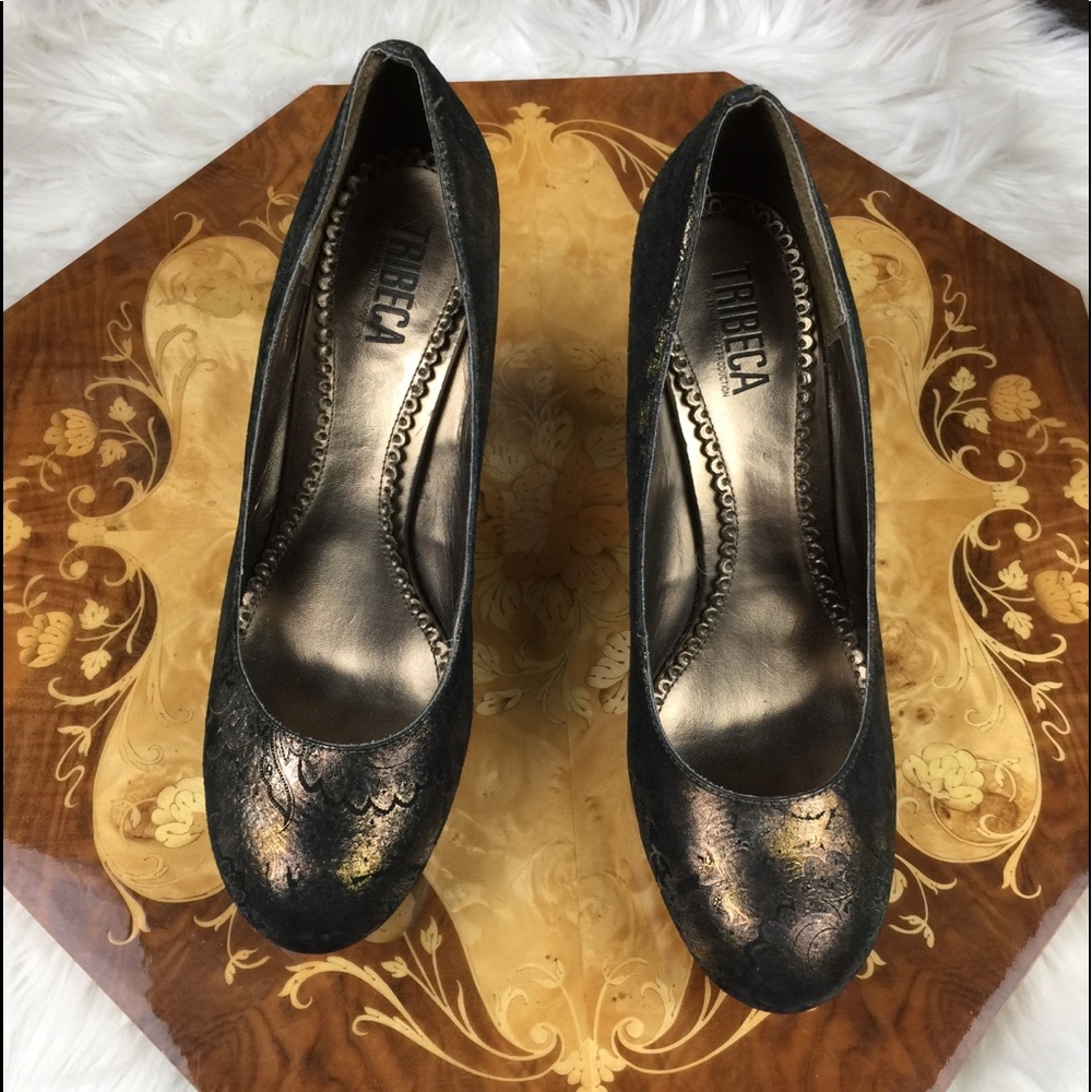 Kenneth Cole Tribeca Bronze Paisley Pump